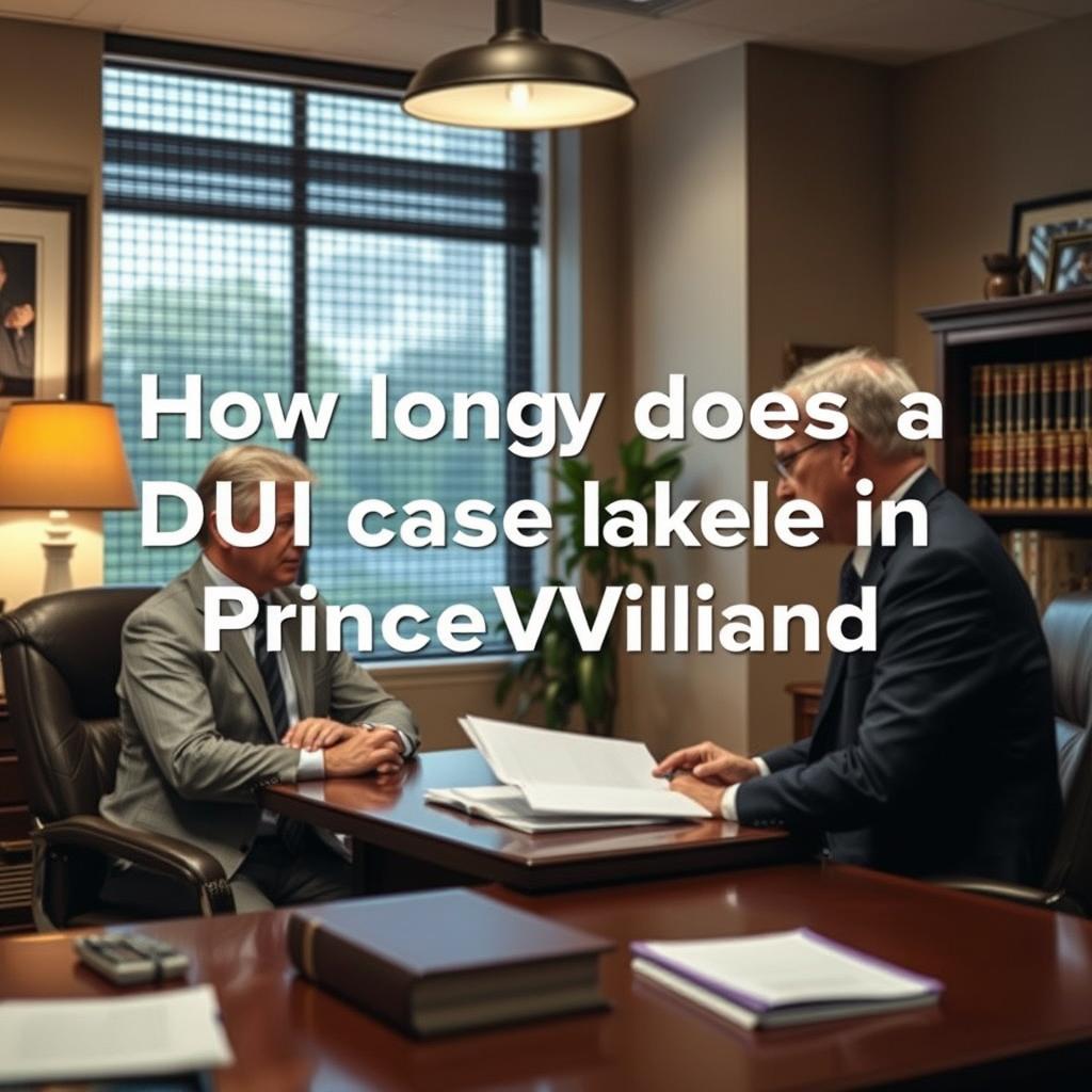 How long does a DUI case take in Prince William County